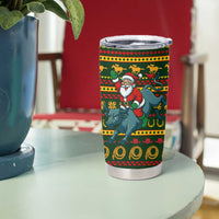 Amazing Cowboy Santa Claus Christmas Tumbler Cup Xmas Holiday Patterns - Wonder Print Shop