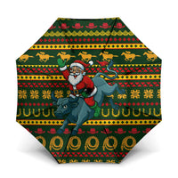 Amazing Cowboy Santa Claus Christmas Umbrella Xmas Holiday Patterns - Wonder Print Shop