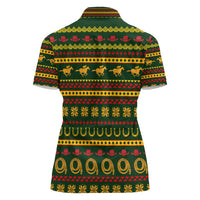 Amazing Cowboy Santa Claus Christmas Women Polo Shirt Xmas Holiday Patterns - Wonder Print Shop