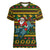 Amazing Cowboy Santa Claus Christmas Women V-Neck T-Shirt Xmas Holiday Patterns - Wonder Print Shop