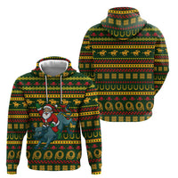Amazing Cowboy Santa Claus Christmas Zip Hoodie Xmas Holiday Patterns - Wonder Print Shop