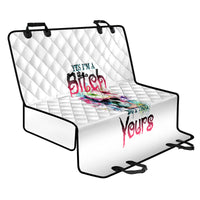 Yes I'm A B But Not Yours Back Car Seat Cover - Wonder Print Shop