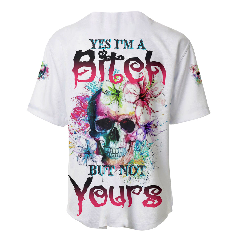 Yes I'm A B But Not Yours Baseball Jersey - Wonder Print Shop