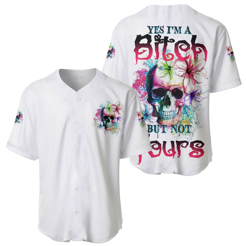Yes I'm A B But Not Yours Baseball Jersey - Wonder Print Shop