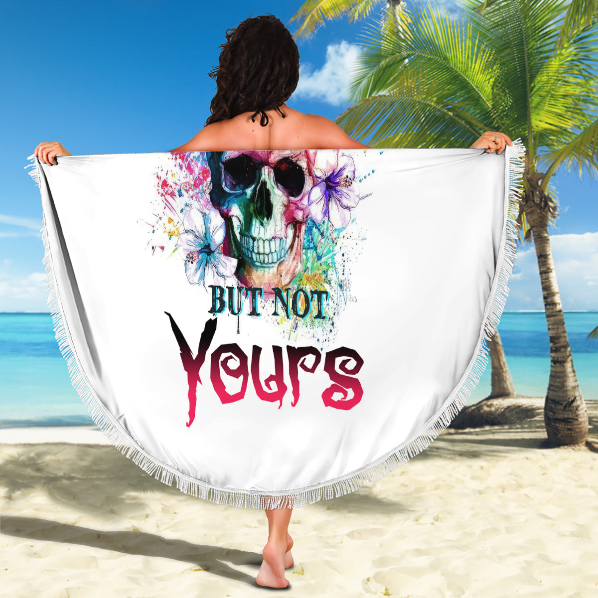 Yes I'm A B But Not Yours Beach Blanket - Wonder Print Shop