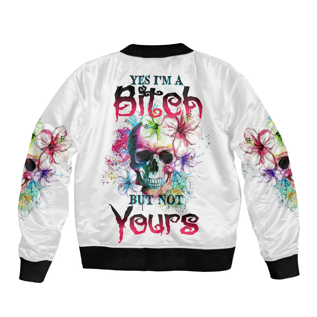 Yes I'm A B But Not Yours Bomber Jacket - Wonder Print Shop