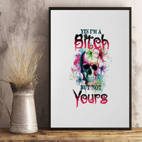 Yes I'm A B But Not Yours Canvas Wall Art - Wonder Print Shop