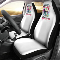 Yes I'm A B But Not Yours Car Seat Cover - Wonder Print Shop