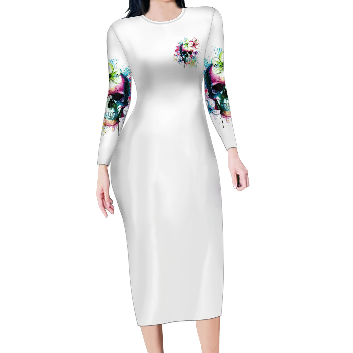 Yes I'm A B But Not Yours Family Matching Long Sleeve Bodycon Dress and Hawaiian Shirt - Wonder Print Shop