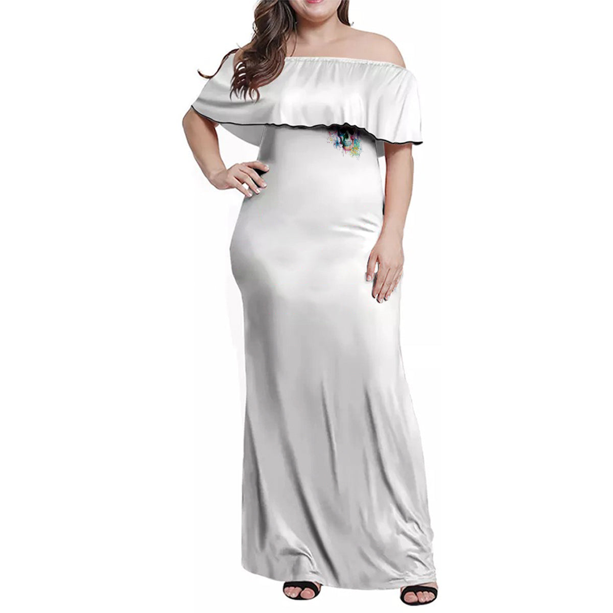 Yes I'm A B But Not Yours Family Matching Off Shoulder Maxi Dress and Hawaiian Shirt - Wonder Print Shop