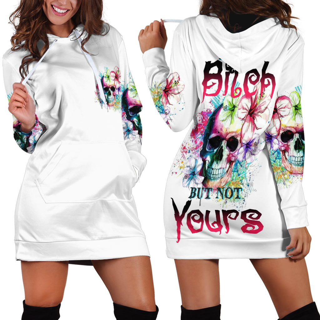 Yes I'm A B But Not Yours Hoodie Dress - Wonder Print Shop