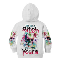 Yes I'm A B But Not Yours Kid Hoodie - Wonder Print Shop