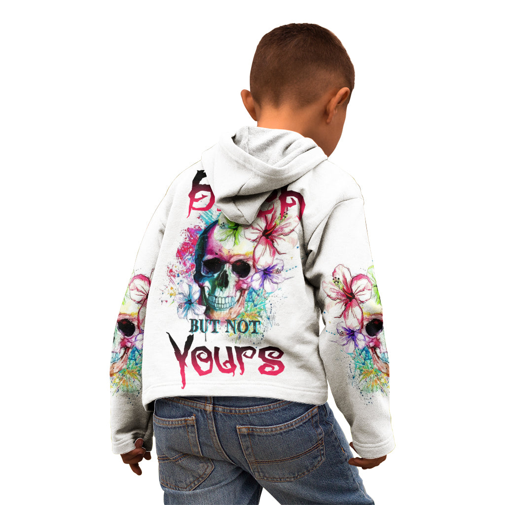 Yes I'm A B But Not Yours Kid Hoodie - Wonder Print Shop