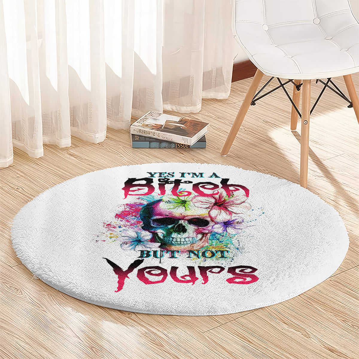 yes-im-a-b-but-not-yours-round-carpet