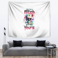 Yes I'm A B But Not Yours Tapestry - Wonder Print Shop