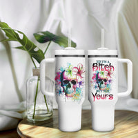 Yes I'm A B But Not Yours Tumbler With Handle - Wonder Print Shop