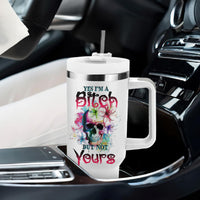 Yes I'm A B But Not Yours Tumbler With Handle - Wonder Print Shop