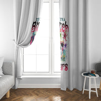 Yes I'm A B But Not Yours Window Curtain - Wonder Print Shop