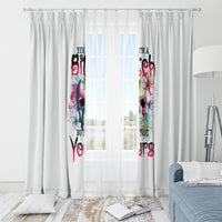Yes I'm A B But Not Yours Window Curtain - Wonder Print Shop