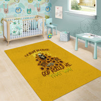 I'm Blunt Because God Rolled Me Sunflower Reaper Area Rug - Wonder Print Shop