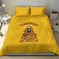 I'm Blunt Because God Rolled Me Sunflower Reaper Bedding Set - Wonder Print Shop