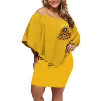 I'm Blunt Because God Rolled Me Sunflower Reaper Family Matching Off Shoulder Short Dress and Hawaiian Shirt - Wonder Print Shop