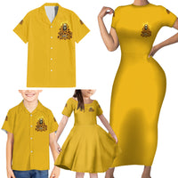 I'm Blunt Because God Rolled Me Sunflower Reaper Family Matching Short Sleeve Bodycon Dress and Hawaiian Shirt - Wonder Print Shop