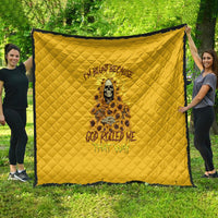 I'm Blunt Because God Rolled Me Sunflower Reaper Quilt - Wonder Print Shop