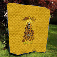 I'm Blunt Because God Rolled Me Sunflower Reaper Quilt - Wonder Print Shop
