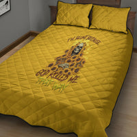 I'm Blunt Because God Rolled Me Sunflower Reaper Quilt Bed Set - Wonder Print Shop