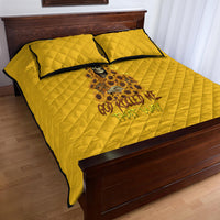 I'm Blunt Because God Rolled Me Sunflower Reaper Quilt Bed Set - Wonder Print Shop