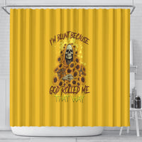 im-blunt-because-god-rolled-me-sunflower-reaper-shower-curtain