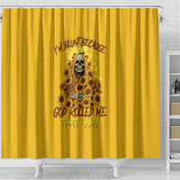 im-blunt-because-god-rolled-me-sunflower-reaper-shower-curtain