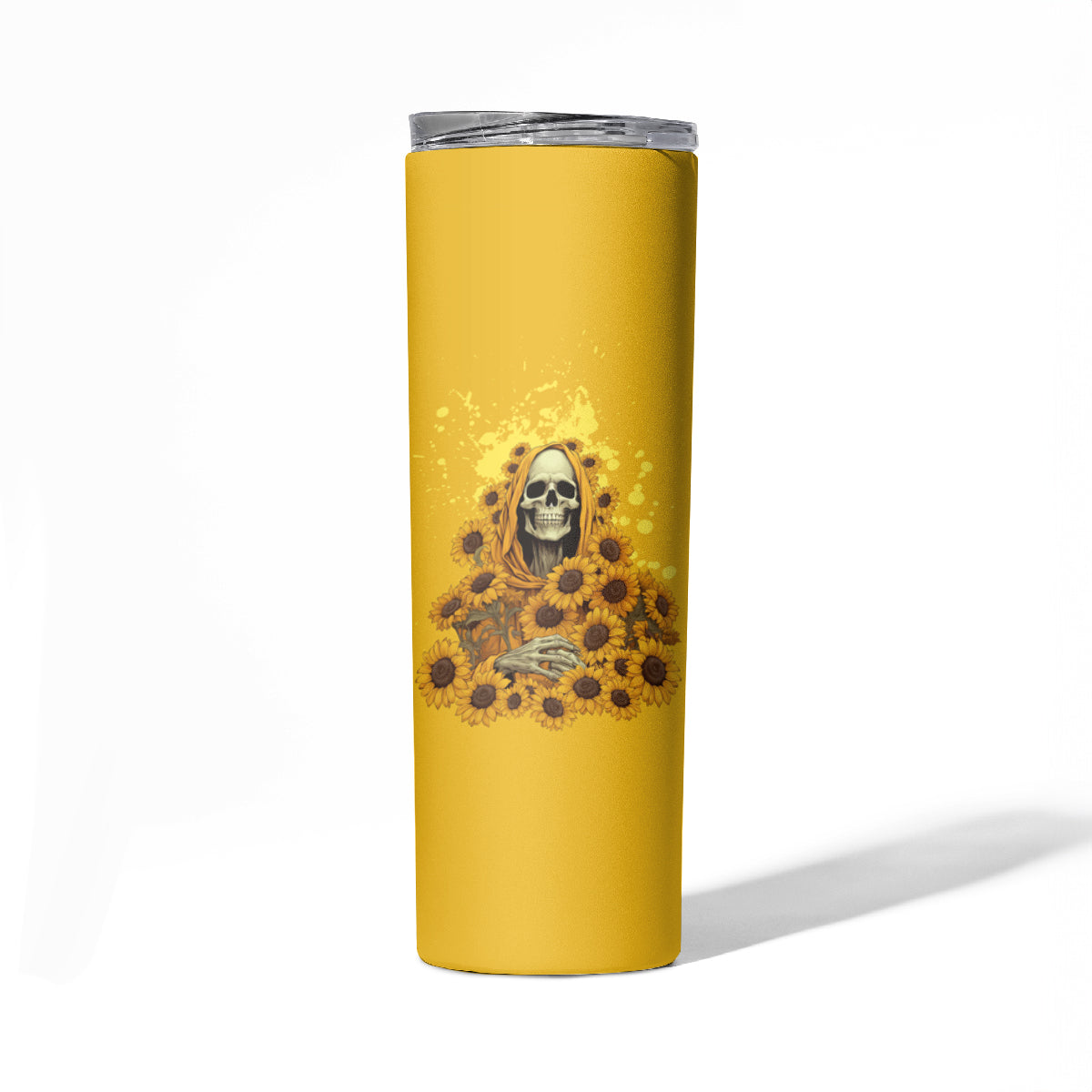 I'm Blunt Because God Rolled Me Sunflower Reaper Skinny Tumbler - Wonder Print Shop