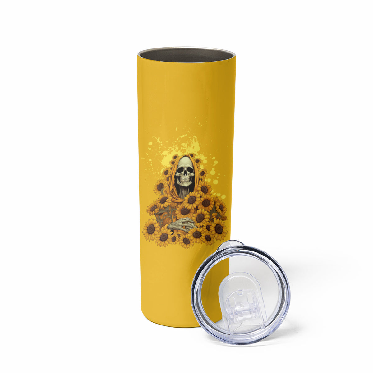 I'm Blunt Because God Rolled Me Sunflower Reaper Skinny Tumbler - Wonder Print Shop