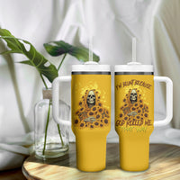 I'm Blunt Because God Rolled Me Sunflower Reaper Tumbler With Handle - Wonder Print Shop