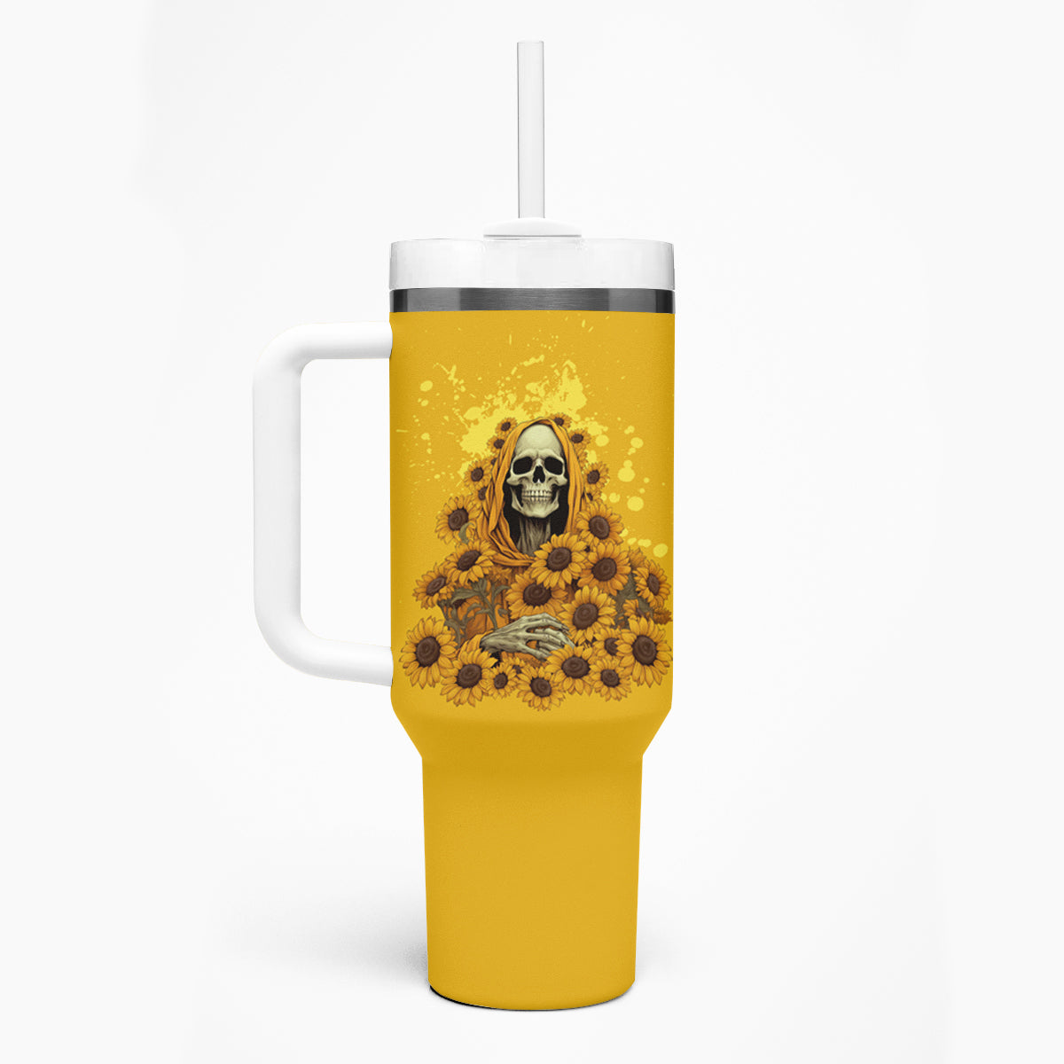 I'm Blunt Because God Rolled Me Sunflower Reaper Tumbler With Handle - Wonder Print Shop