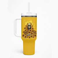 I'm Blunt Because God Rolled Me Sunflower Reaper Tumbler With Handle - Wonder Print Shop