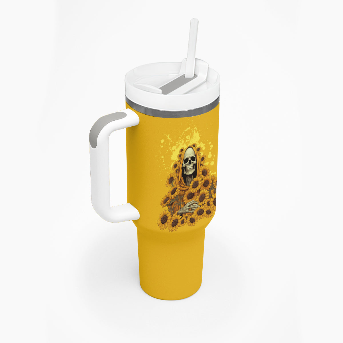 I'm Blunt Because God Rolled Me Sunflower Reaper Tumbler With Handle - Wonder Print Shop