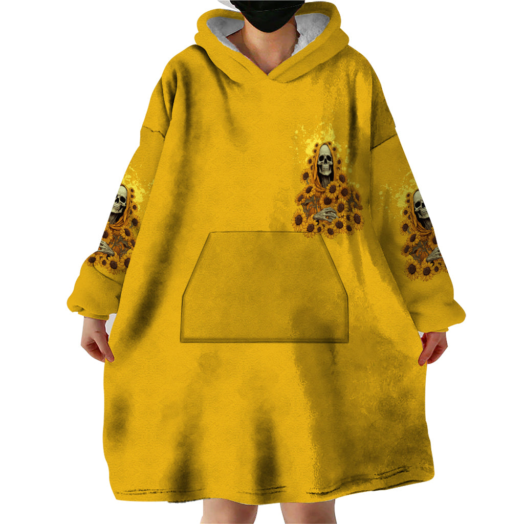 I'm Blunt Because God Rolled Me Sunflower Reaper Wearable Blanket Hoodie - Wonder Print Shop