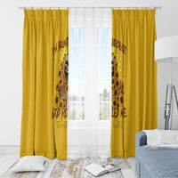 I'm Blunt Because God Rolled Me Sunflower Reaper Window Curtain - Wonder Print Shop