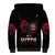 In A World Full Of Princesses Be A Witch Rose Skull Sherpa Hoodie - Wonder Print Shop