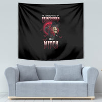 In A World Full Of Princesses Be A Witch Rose Skull Tapestry - Wonder Print Shop
