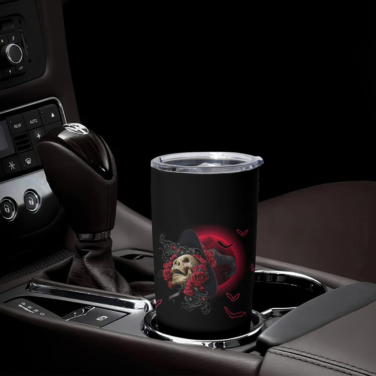 In A World Full Of Princesses Be A Witch Rose Skull Tumbler Cup - Wonder Print Shop