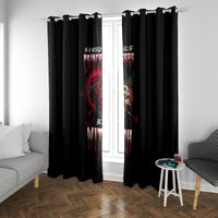 In A World Full Of Princesses Be A Witch Rose Skull Window Curtain - Wonder Print Shop