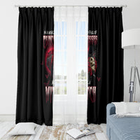 In A World Full Of Princesses Be A Witch Rose Skull Window Curtain - Wonder Print Shop