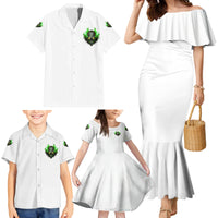 I Can't Go To Hell Fire Eyes Skull Family Matching Mermaid Dress and Hawaiian Shirt - Wonder Print Shop