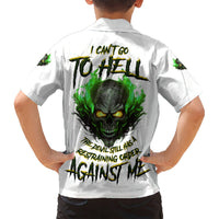 I Can't Go To Hell Fire Eyes Skull Hawaiian Shirt - Wonder Print Shop