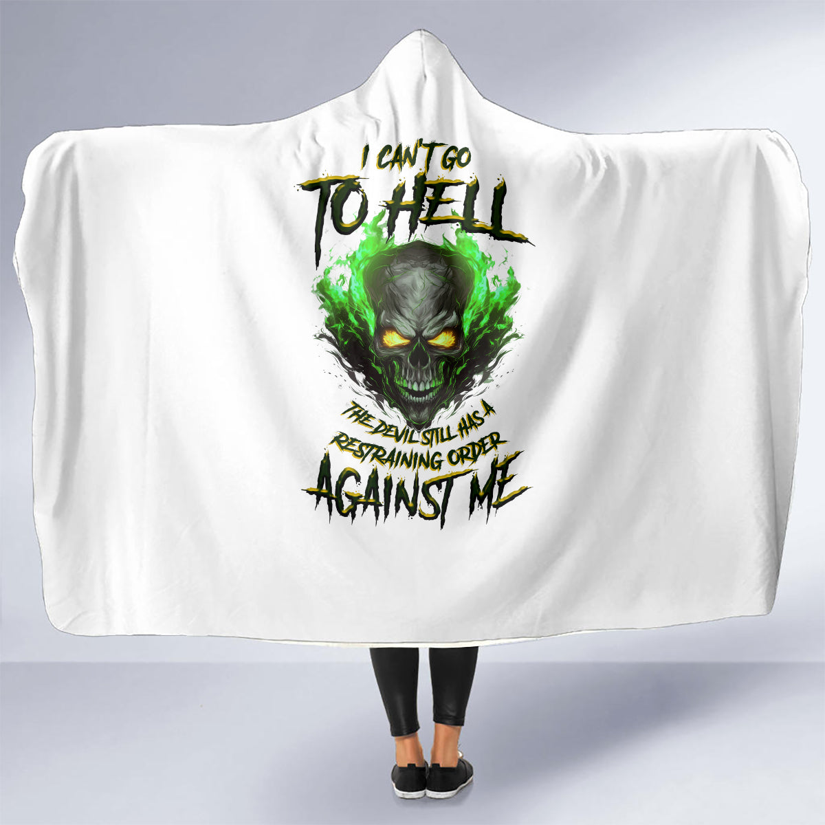 i-cant-go-to-hell-fire-eyes-skull-hooded-blanket