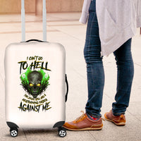 I Can't Go To Hell Fire Eyes Skull Luggage Cover - Wonder Print Shop